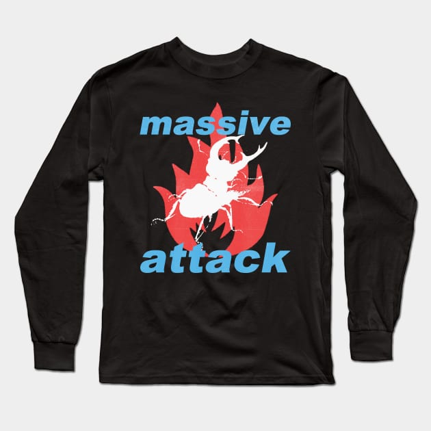 listen to massive attack Long Sleeve T-Shirt by psninetynine